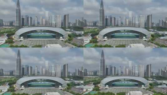深圳湾体育中心高清在线视频素材下载