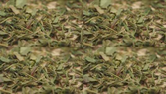 古树茶生普洱茶晾晒高清在线视频素材下载