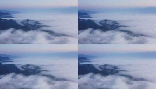 云雾中的水墨群山高清在线视频素材下载