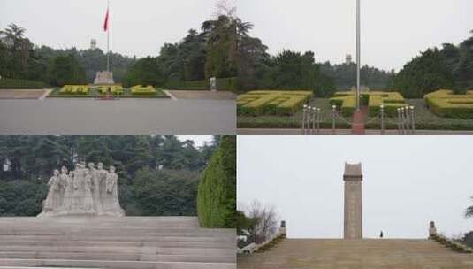 南京雨花台烈士陵园烈士群雕像高清在线视频素材下载