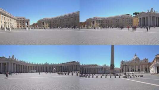 意大利圣彼得广场高清在线视频素材下载