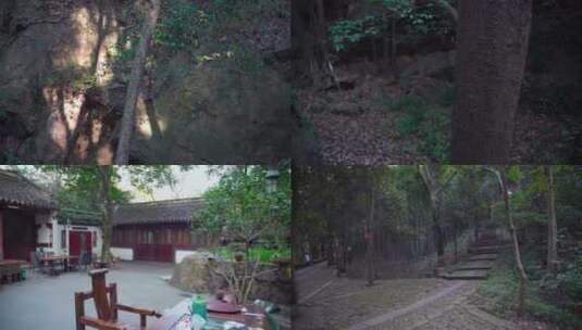 杭州宝石山紫云洞洞窟4K视频合集高清在线视频素材下载