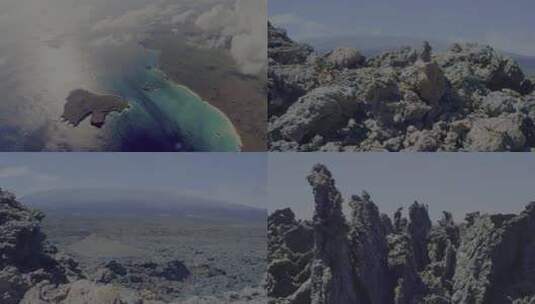 海峡礁石 阳光高清在线视频素材下载
