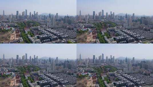 4k 航拍南京城市建筑天际线高清在线视频素材下载