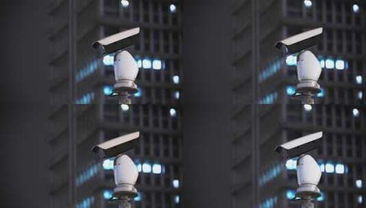 城市街头监控摄像头高清在线视频素材下载
