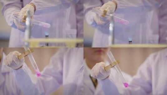 化学实验 试管 加热高清在线视频素材下载