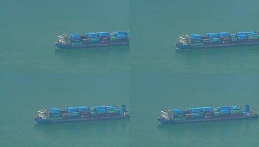 轮船集装箱货运高清在线视频素材下载
