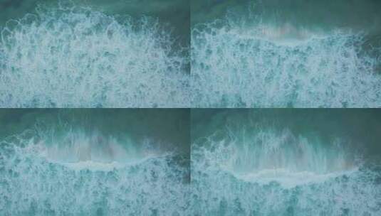 航拍大海海浪高清在线视频素材下载
