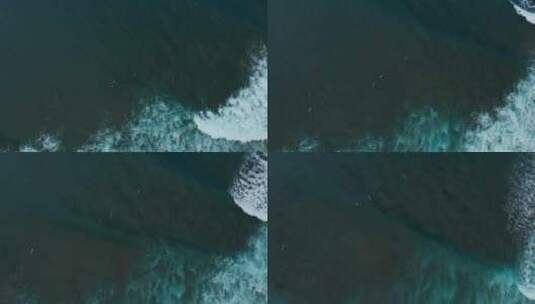 海湾冲浪者享受海浪高清在线视频素材下载