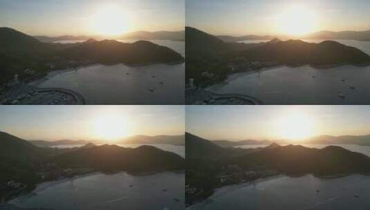 深圳海边夕阳日落高清在线视频素材下载