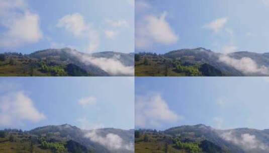 山顶的雾气高清在线视频素材下载