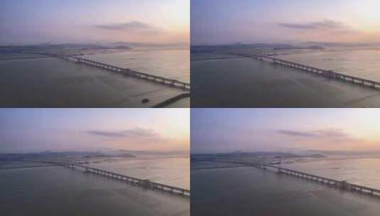 牛田洋特大桥延时高清在线视频素材下载