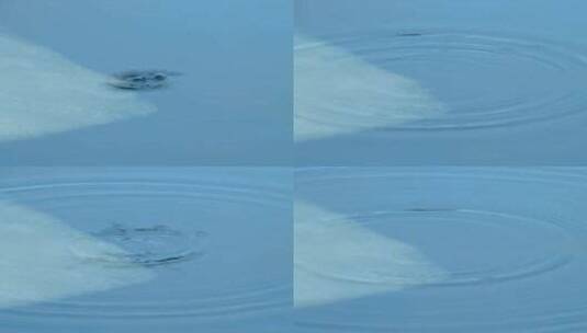 水面薄冰水面波纹高清在线视频素材下载
