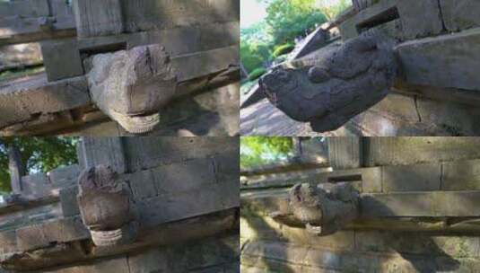 南京明孝陵风景区石雕空镜素材高清在线视频素材下载