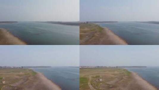 沅江风景航拍高清在线视频素材下载