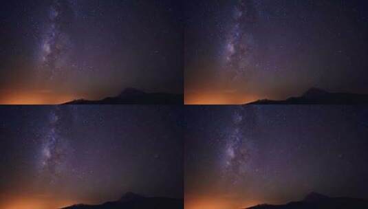 夜晚 星空银河系延时拍摄高清在线视频素材下载