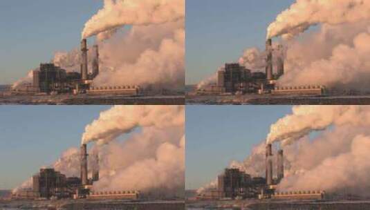 工作排放大气在被污染高清在线视频素材下载
