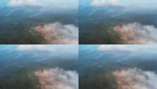 惠州惠城高榜山上云雾高清在线视频素材下载