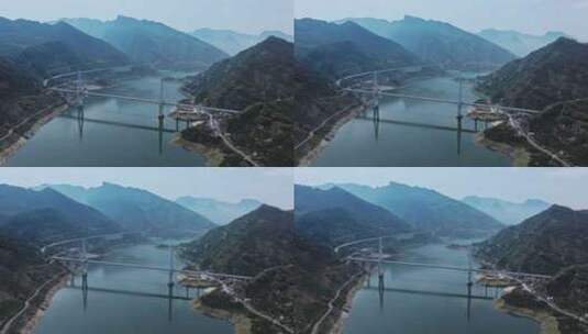 长江三峡大桥高清在线视频素材下载