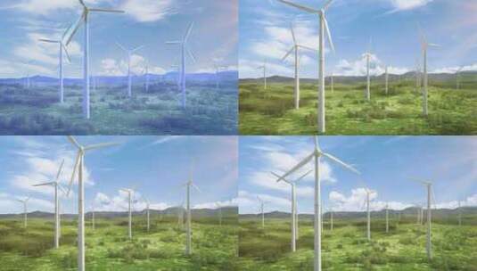 风力发电绿色环保08高清在线视频素材下载