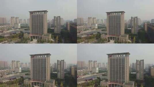 2023年重庆市九龙坡区高新大厦航拍高清在线视频素材下载