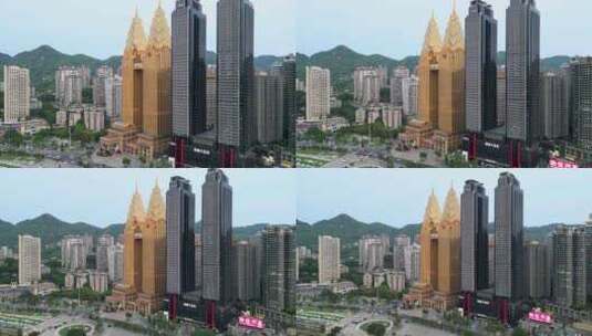 重庆喜来登大酒店航拍4K高清在线视频素材下载