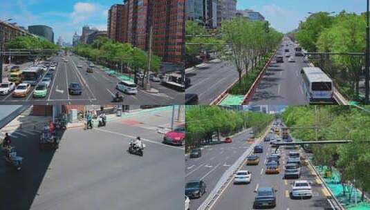 北京马城市交通道路空镜头素材高清在线视频素材下载
