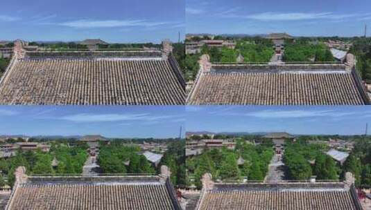 辽宁锦州义县奉国寺辽代古塔古建筑高清在线视频素材下载