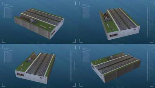 4K 综合管廊沙盘 C4D+AE高清AE视频素材下载