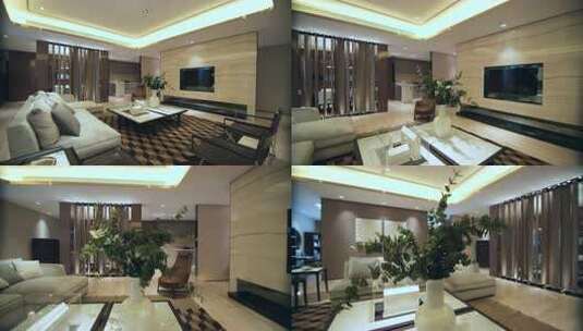 室内设计现代客厅设计，简约时尚风格高清在线视频素材下载