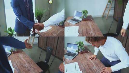 商务签约 合作握手高清在线视频素材下载