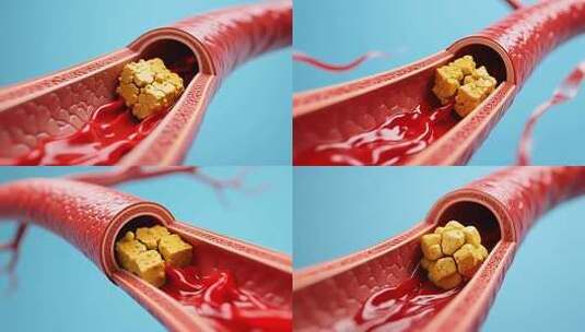 血管疏通过程和效果展示合集高清在线视频素材下载