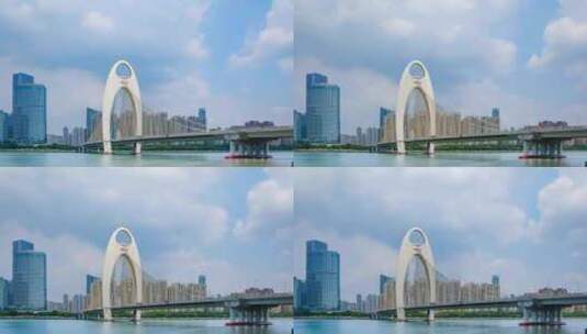 广州珠江新城猎德大桥高清在线视频素材下载