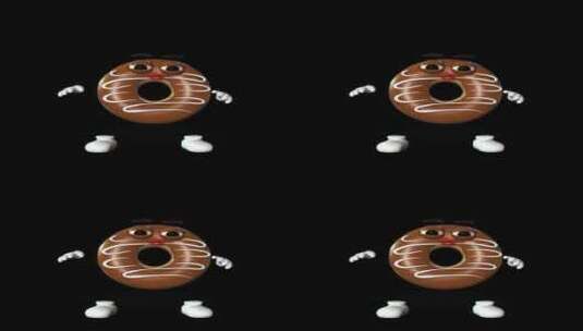 甜甜圈-角色套件高清在线视频素材下载
