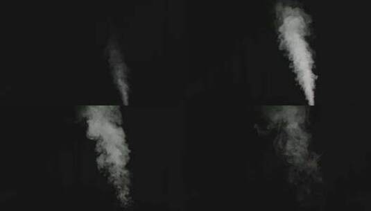 黑色背景烟雾效果高清在线视频素材下载