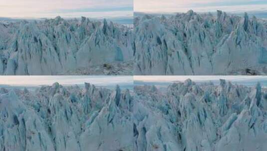 自然景观中冰山和冰川高清在线视频素材下载