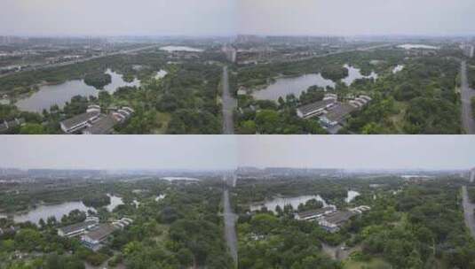 空中城市公园，四川成都高清在线视频素材下载