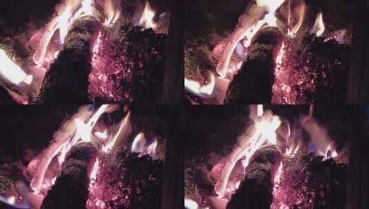 燃烧的火苗实拍高清在线视频素材下载