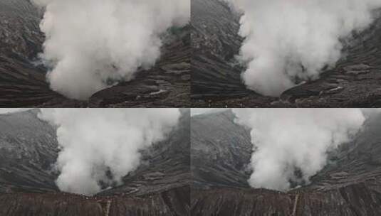 航拍Bromo火山高清在线视频素材下载