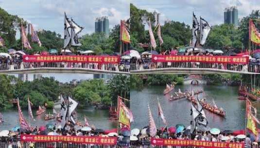 中国广东省广州市荔湾区荔湾湖招景高清在线视频素材下载