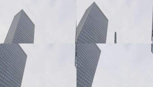 经过一座城市的摩天大楼高清在线视频素材下载
