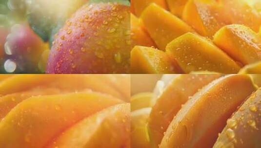 芒果热带水果高清在线视频素材下载