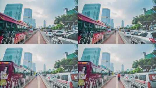 广州_BTR通道车流延时4K高清在线视频素材下载