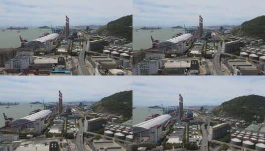 赤湾港 货运 码头 贸易 集装箱 赤湾码头高清在线视频素材下载