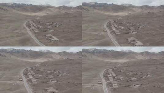 藏北西北古村落高清在线视频素材下载