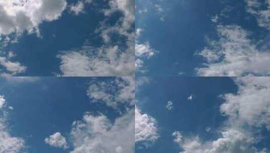 晴空中飞舞的云朵高清在线视频素材下载