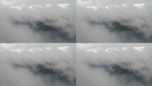 云和雾的航拍高清在线视频素材下载