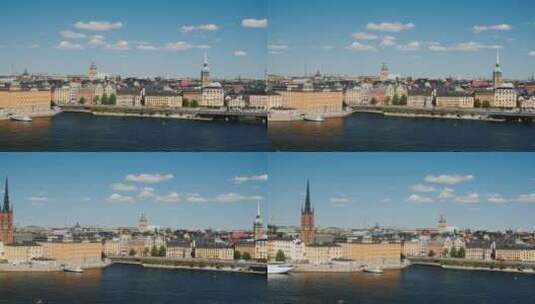 瑞典首都斯德哥尔摩景观高清在线视频素材下载