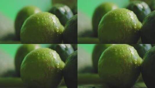 新鲜柠檬的特写镜头高清在线视频素材下载