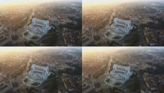 日落时的威尼斯广场高清在线视频素材下载